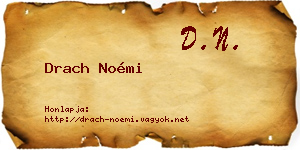 Drach Noémi névjegykártya