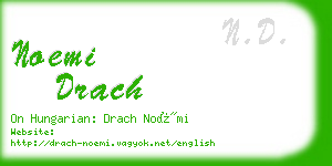 noemi drach business card